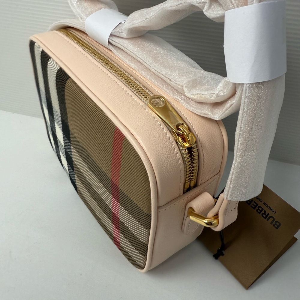 Burberry Women's Tan Checkered Bag - Picture 4 of 6